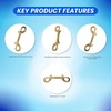 image:imageScuba Choice Diving Brass Clip Double Ended Snap Bolt 4 Inch Heavy Duty Marine Scuba Accessory Gear Hook Durable Solid Brass Dive Gear Clip3