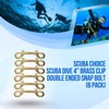 image:imageScuba Choice Diving Brass Clip Double Ended Snap Bolt 4 Inch Heavy Duty Marine Scuba Accessory Gear Hook Durable Solid Brass Dive Gear Clip6