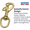 image:imageScuba Choice Diving Butterfly Swivel 325 Brass Bolt Snap Heavy Duty Marine Scuba Accessory Gear Hook Durable Solid Brass Dive Gear Clip1