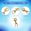 image:imageScuba Choice Diving Butterfly Swivel 325 Brass Bolt Snap Heavy Duty Marine Scuba Accessory Gear Hook Durable Solid Brass Dive Gear Clip6