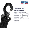 image:imageScuba Choice Diving Dive Black Snappy Coil Camera Lanyard Clip and QB Buckles 13m Coil
