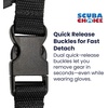 image:imageScuba Choice Diving Dive Black Snappy Coil Camera Lanyard Clip and QB Buckles 13m Coil