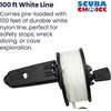 image:imageScuba Choice Finger Spool 100ft White Nylon Line with Plastic Handle amp Brass Clip  Durable Lightweight EasytoUse Diving Accessory for Spearfishing and Freediving