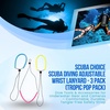 image:imageScuba Choice Scuba Diving Adjustable Wrist Lanyard  Dive Tools amp Accessories for Underwater Gear and Cameras  Comfortable Durable TangleFree Safety StrapTropic Pop Pack