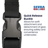 image:imageScuba Choice Scuba Diving Black Utility Mask Fin Keeper Holder Strap with Quick Release Loop