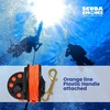 image:imageScuba Choice Scuba Diving Compact Finger Spool with Plastic Handle 65 Orange Line