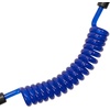 image:imageScuba Choice Scuba Diving Shark Coil Lanyard with 2 Steel Snaps and Quick Release BucklesBlue