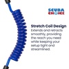 image:imageScuba Choice Scuba Diving Shark Coil Lanyard with 2 Steel Snaps and Quick Release BucklesBlue