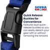 image:imageScuba Choice Shark Coil Lanyard with 1 Steel Snap and Quick Release BucklesBlue