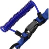 image:imageScuba Choice Shark Coil Lanyard with 1 Steel Snap and Quick Release BucklesBlue