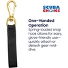image:imageScuba Choice Swivel Eye Snap Hooks with Webbing Strap Marine Grade 314 Industrial Brass Hook for Flags Scuba Diving and Leashes  Heavy Duty Solid Brass Snap Hooks for Reliable Gear Attachment325 with strap