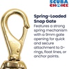 image:imageScuba Choice Swivel Eye Snap Hooks with Webbing Strap Marine Grade 314 Industrial Brass Hook for Flags Scuba Diving and Leashes  Heavy Duty Solid Brass Snap Hooks for Reliable Gear Attachment35