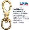 image:imageScuba Choice Swivel Eye Snap Hooks with Webbing Strap Marine Grade 314 Industrial Brass Hook for Flags Scuba Diving and Leashes  Heavy Duty Solid Brass Snap Hooks for Reliable Gear Attachment35