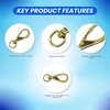 image:imageScuba Choice Swivel Eye Snap Hooks with Webbing Strap Marine Grade 314 Industrial Brass Hook for Flags Scuba Diving and Leashes  Heavy Duty Solid Brass Snap Hooks for Reliable Gear Attachment44