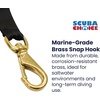 image:imageScuba Choice Swivel Eye Snap Hooks with Webbing Strap Marine Grade 314 Industrial Brass Hook for Flags Scuba Diving and Leashes  Heavy Duty Solid Brass Snap Hooks for Reliable Gear Attachment325 with strap