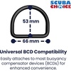 image:imageScuba ChoiceScuba Choice Aluminum BCD DRing SetBlack