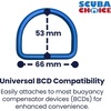 image:imageScuba ChoiceScuba Choice Aluminum BCD DRing SetBlue