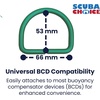 image:imageScuba ChoiceScuba Choice Aluminum BCD DRing SetGreen