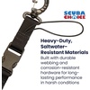 image:imageScuba Clips Lanyard with Dual Clips and Quick Release Buckle Scuba Accessory for Diving Dive Clip for Equipment EssentialsBlack