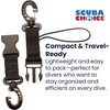 image:imageScuba Clips Lanyard with Dual Clips and Quick Release Buckle Scuba Accessory for Diving Dive Clip for Equipment EssentialsBlack