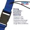 image:imageScuba Clips Lanyard with Dual Clips and Quick Release Buckle Scuba Accessory for Diving Dive Clip for Equipment EssentialsBlue