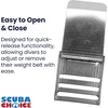 image:imageScuba Diving Aluminum Weight Belt Buckle with 3 SlotsSilver