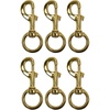 image:imageScuba Choice 46 Brass Swivel Eye Snap Hook Clip  Heavy Duty Marine Scuba Dive Accessory Gear Clip 148mm Opening Solid Brass CorrosionResistant6