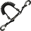 image:imageScuba Choice Scuba Diving Shark Coil Lanyard with 2 Steel Snaps and Quick Release BucklesBlack