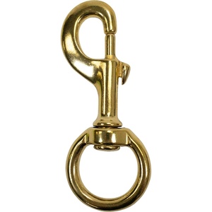 image:imageScuba Choice 46 Brass Swivel Eye Snap Hook Clip  Heavy Duty Marine Scuba Dive Accessory Gear Clip 148mm Opening Solid Brass CorrosionResistant1