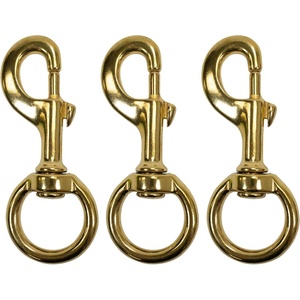 image:imageScuba Choice 46 Brass Swivel Eye Snap Hook Clip  Heavy Duty Marine Scuba Dive Accessory Gear Clip 148mm Opening Solid Brass CorrosionResistant3