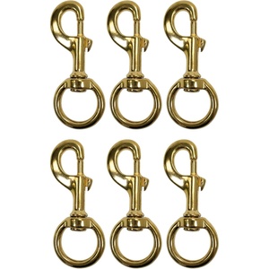 image:imageScuba Choice 46 Brass Swivel Eye Snap Hook Clip  Heavy Duty Marine Scuba Dive Accessory Gear Clip 148mm Opening Solid Brass CorrosionResistant6