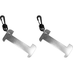 image:imageScuba Choice 5 Aluminum Crab and Lobster Gauge with Clip  Durable Dive Tool for California Measures Lobster 314 and Crab 4 Compact BlackGrey Design5 Pack of 2