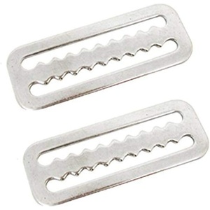 image:imageScuba Choice Aluminum Weight Belt Webbing Keepers  2 Pairs Fits 2 Belts  HeavyDuty Scuba Diving Gear Accessory Secure Strap Retainers for Buoyancy Control amp Dive StabilityChrome