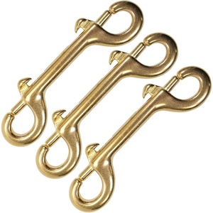image:imageScuba Choice Diving Brass Clip Double Ended Snap Bolt 4 Inch Heavy Duty Marine Scuba Accessory Gear Hook Durable Solid Brass Dive Gear Clip3