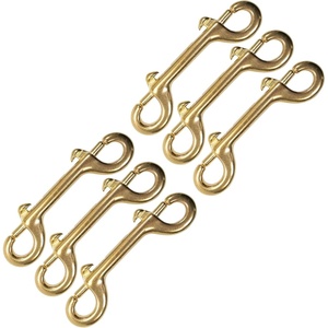 image:imageScuba Choice Diving Brass Clip Double Ended Snap Bolt 4 Inch Heavy Duty Marine Scuba Accessory Gear Hook Durable Solid Brass Dive Gear Clip6