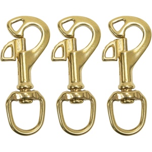 image:imageScuba Choice Diving Butterfly Swivel 325 Brass Bolt Snap Heavy Duty Marine Scuba Accessory Gear Hook Durable Solid Brass Dive Gear Clip3