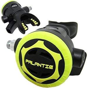 image:imageScuba Choice Palantic AS206 Scuba Diving Octopus Regulator  NonAdjustable Second Stage BlackYellow Large Purge Button Comfortable Silicone Mouthpiece Reliable Backup Gear for Safety