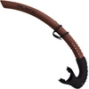 image:imagePalantic Low Volume Flexible Snorkel  Freediving amp Spearfishing Snorkel with Soft Mouthpiece Streamlined Design for Minimal Drag Comfortable amp DurableBrown