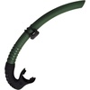 image:imagePalantic Low Volume Flexible Snorkel  Freediving amp Spearfishing Snorkel with Soft Mouthpiece Streamlined Design for Minimal Drag Comfortable amp DurableGreen