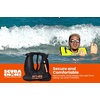 image:imageScuba Choice Adult Snorkel Vest with Name Box Inflatable Snorkeling Vest for Adults Easy Oral Inflator amp Removable StrapBlack
