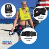 image:imageScuba Choice Adult Snorkel Vest with Name Box Inflatable Snorkeling Vest for Adults Easy Oral Inflator amp Removable StrapBlack