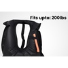 image:imageScuba Choice Adult Snorkel Vest with Name Box Inflatable Snorkeling Vest for Adults Easy Oral Inflator amp Removable StrapBlack