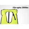 image:imageScuba Choice Adult Snorkel Vest with Name Box Inflatable Snorkeling Vest for Adults Easy Oral Inflator amp Removable StrapNeon Yellow