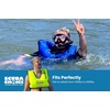image:imageScuba Choice Adult Snorkel Vest with Name Box Inflatable Snorkeling Vest for Adults Easy Oral Inflator amp Removable StrapNeon Yellow