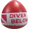image:imageScuba Choice Diver Below Inflatable Signal Floater with Dive Flag  13 Diameter Red for Safety and Visibility in Water 12 x 11 Flag Durable Easy to Use Ideal Diving Boating amp Water Sports