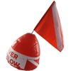 image:imageScuba Choice Diver Below Inflatable Signal Floater with Dive Flag  13 Diameter Red for Safety and Visibility in Water 12 x 11 Flag Durable Easy to Use Ideal Diving Boating amp Water Sports