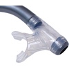 image:imageScuba Choice Diving Comocean Free Dive Semi Dry Silicone J Snorkel wSplash Guard Silver Grey One Size