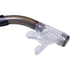 image:imageScuba Choice Scuba Diving Comocean Free Dive Semi Dry Silicone J Snorkel with Splash Guard Translucent Black Medium
