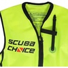image:imageScuba Choice Snorkel Jacket Vest with Pockets  High Visibility Neon Yellow Adjustable Buoyancy Mesh Pockets for Adult Waist Size 3052 Snorkeling Oral Inflatable Vests