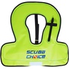 image:imageScuba Choice Youth Kids Snorkel Vest  Neon YellowBlue Safety Floatation Aid Up to 100 lbs Adjustable Fit with Name Box amp AntiRideUp Strap Easy Oral Inflator amp Secure Crotch Strap